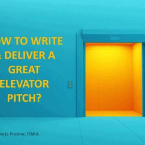 Elevator Pitch Darja Pretnar Itaka